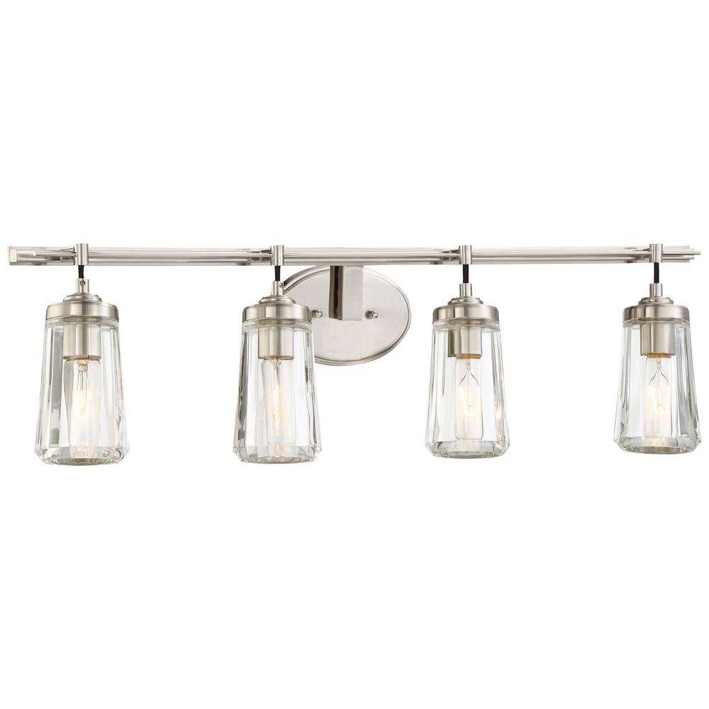 Minka Lavery Poleis 4 Light Brushed Nickel Bath Light