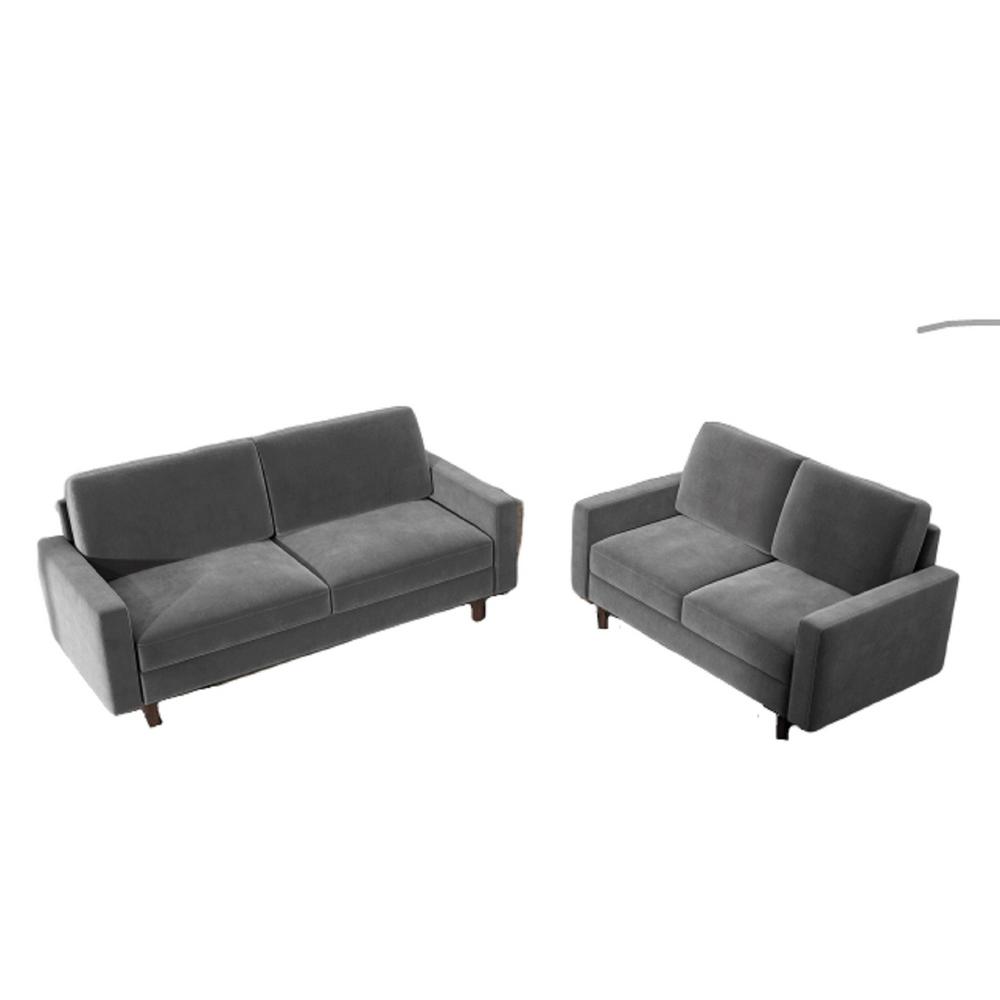 Us Pride Furniture Ross Modern Velvet Living Room Set Sofa