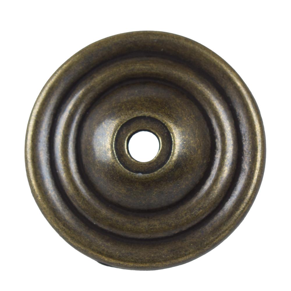 thumbnail image 2 of GlideRite Hardware Snowflake Cabinet Knob – 1-1/8" Diameter, Satin Pewter, Zinc Alloy, Traditional Style – 87420-P 2 of 4