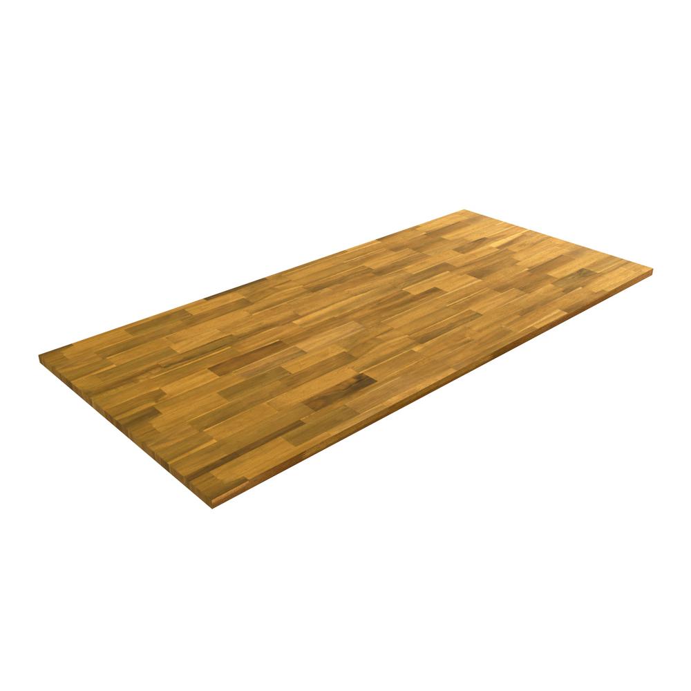 Interbuild 6 Ft 2 In L X 3 Ft 4 In W X 1 5 In T Butcher Block