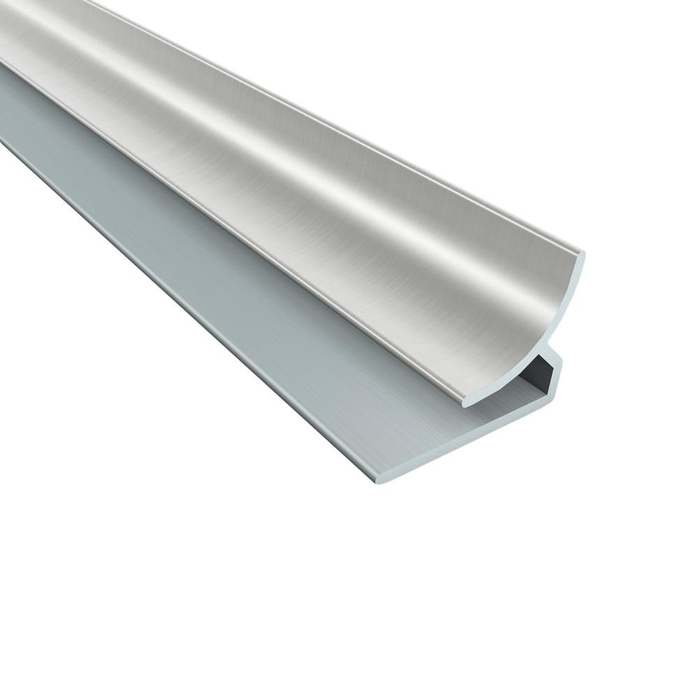 Fasade 4 ft. J-Trim in Brushed Nickel 160-29 - The Home Depot