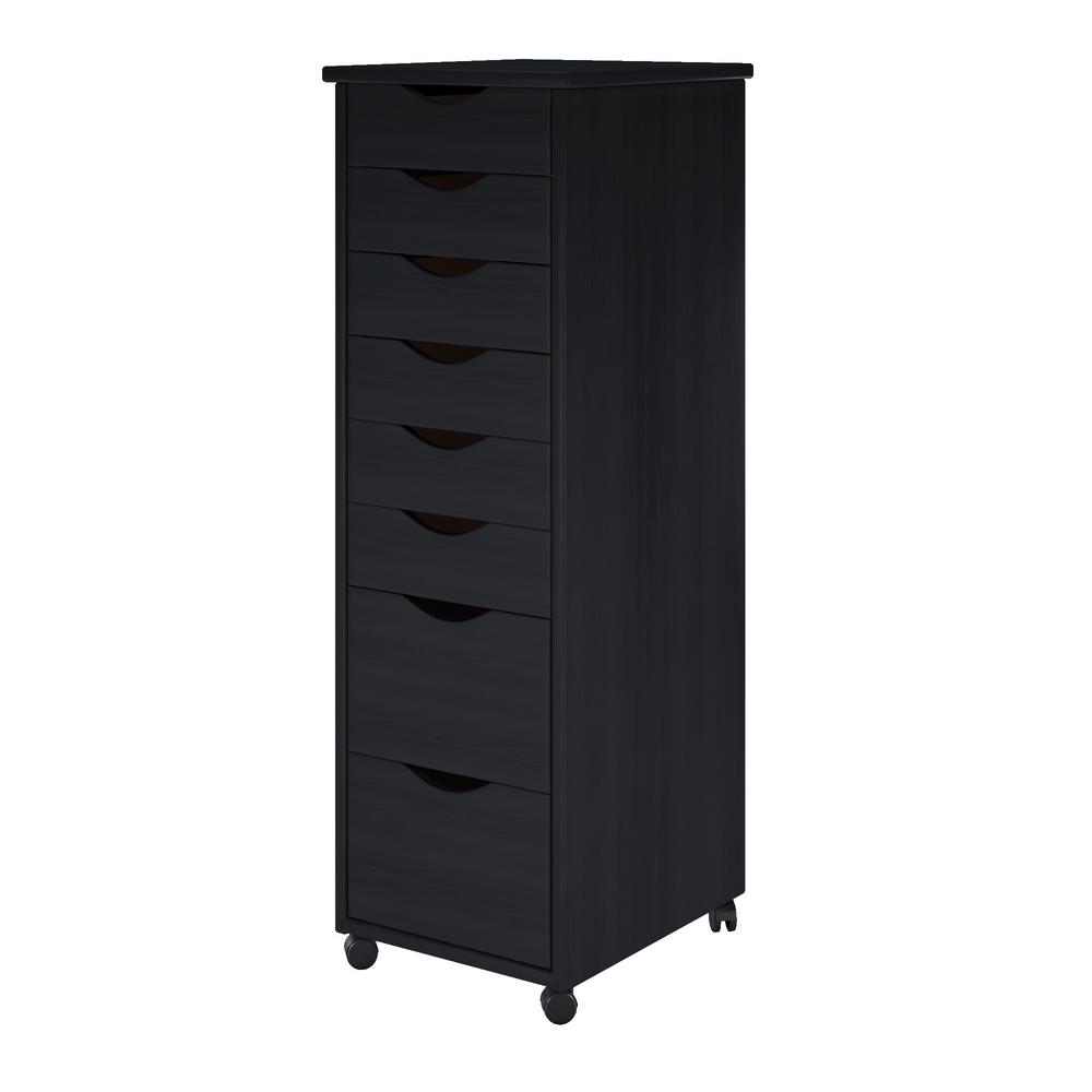 Adeptus Black 6 2 Drawer Roll Cart 76171 The Home Depot Adeptus Black 6 2 Drawer Roll Cart