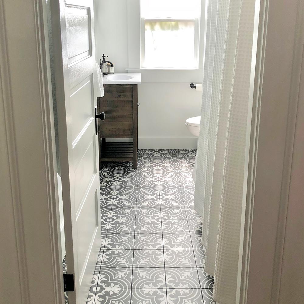 Merola Tile Take Home Sample Twenties Classic Encaustic Ceramic Floor And Wall 7 3 4 In X Frc8twcl The Depot - Home Depot Bathroom Tiles Sample Merola Tile Take Home Sample Twenties Classic Encaustic Ceramic Floor And Wall 7 3 4 In X Frc8twcl The Depot - Home Depot Bathroom Tiles Sample