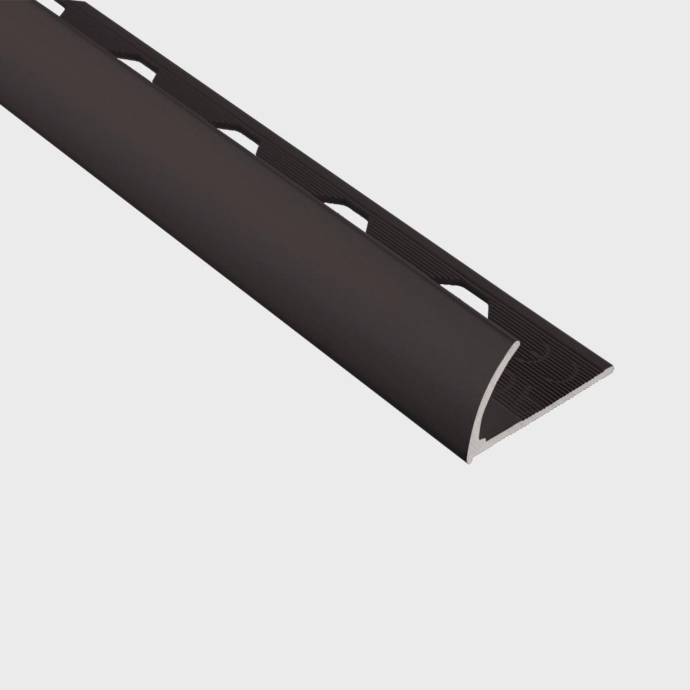 Aluminum Black Tile Edging Trim Tools Supplies The Novocanto Matt Black 3 8 In X 98 1 2