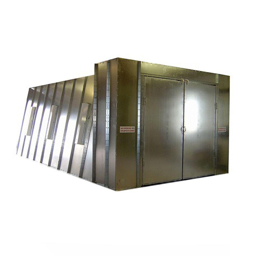 COLMET 14 ft. x 10 ft. x 26 ft. Reverse Flow Crossdraft Spray Booth