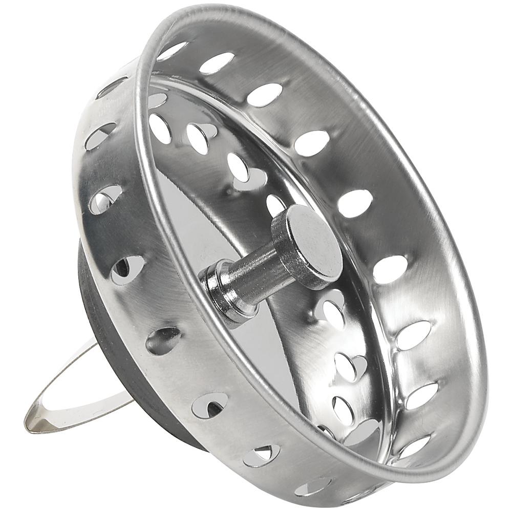 Glacier Bay Replacement Strainer Basket With Spring Clip In Stainless Steel