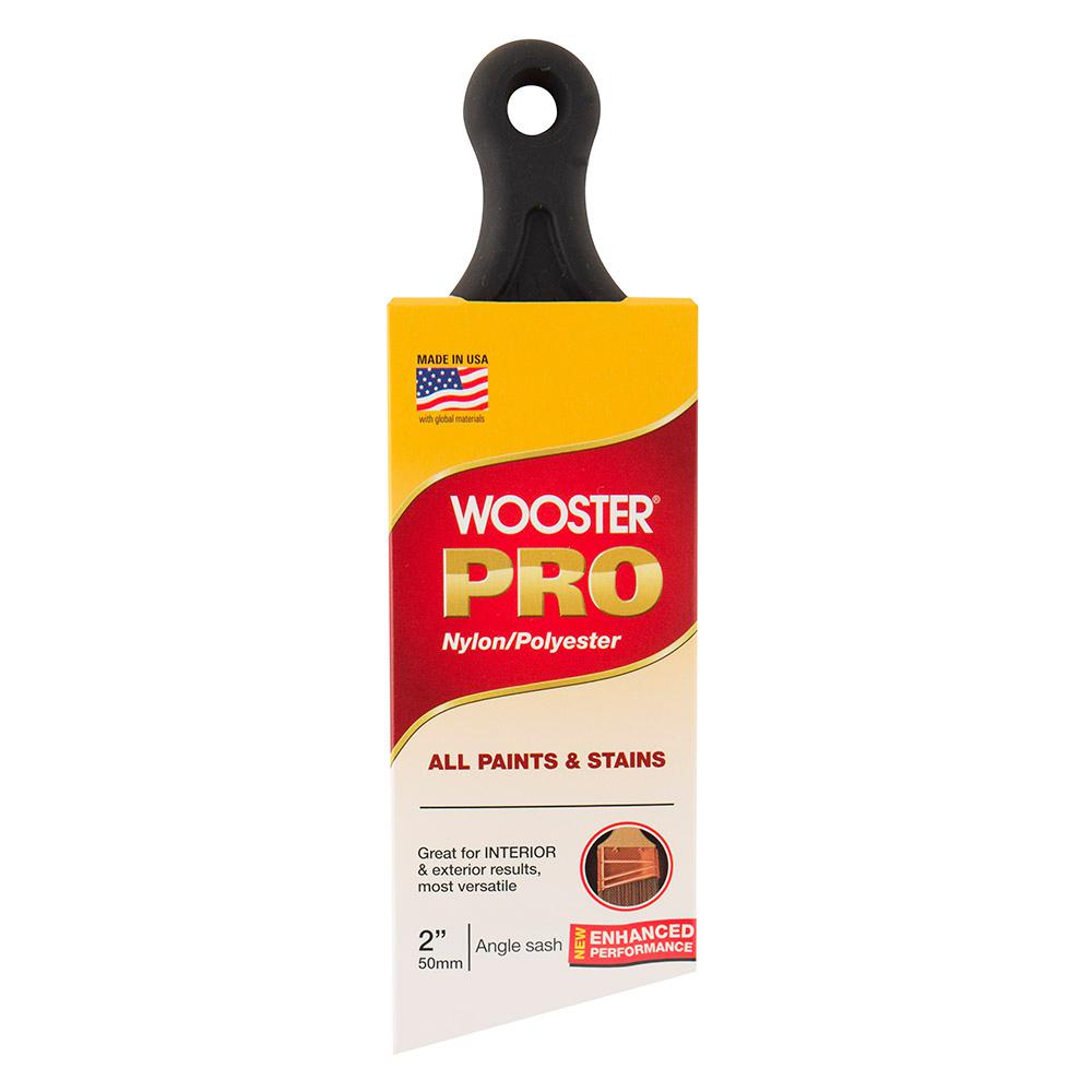 Wooster 2 in. Pro Nylon/Polyester Short Handle Angle Sash Brush