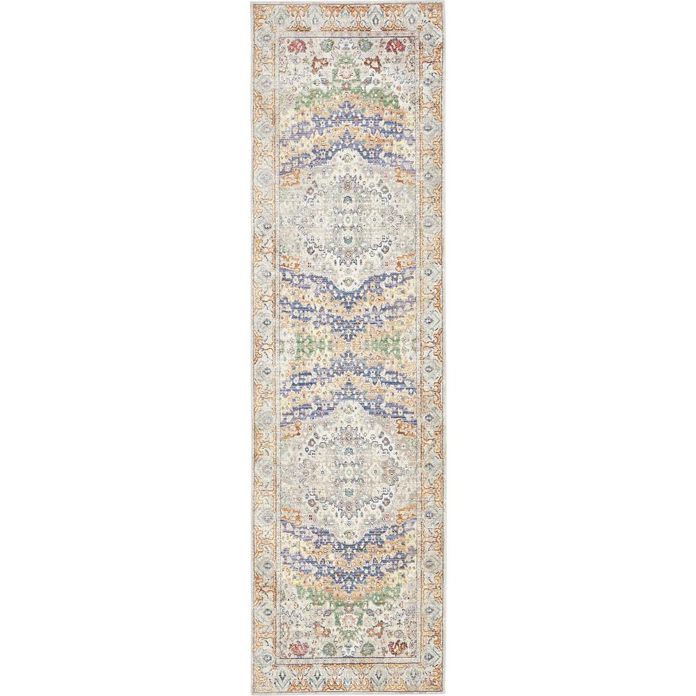 Unique Loom Austin Voce Light Gray 2 7 X 9 10 Runner Rug 3134229 Austin Voce Light Gray 2 7 X 9 10 Runner Rug