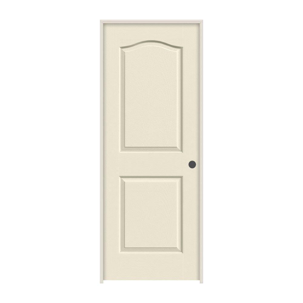 Jeld Wen 28 In X 80 In Camden Primed Left Hand Textured Solid
