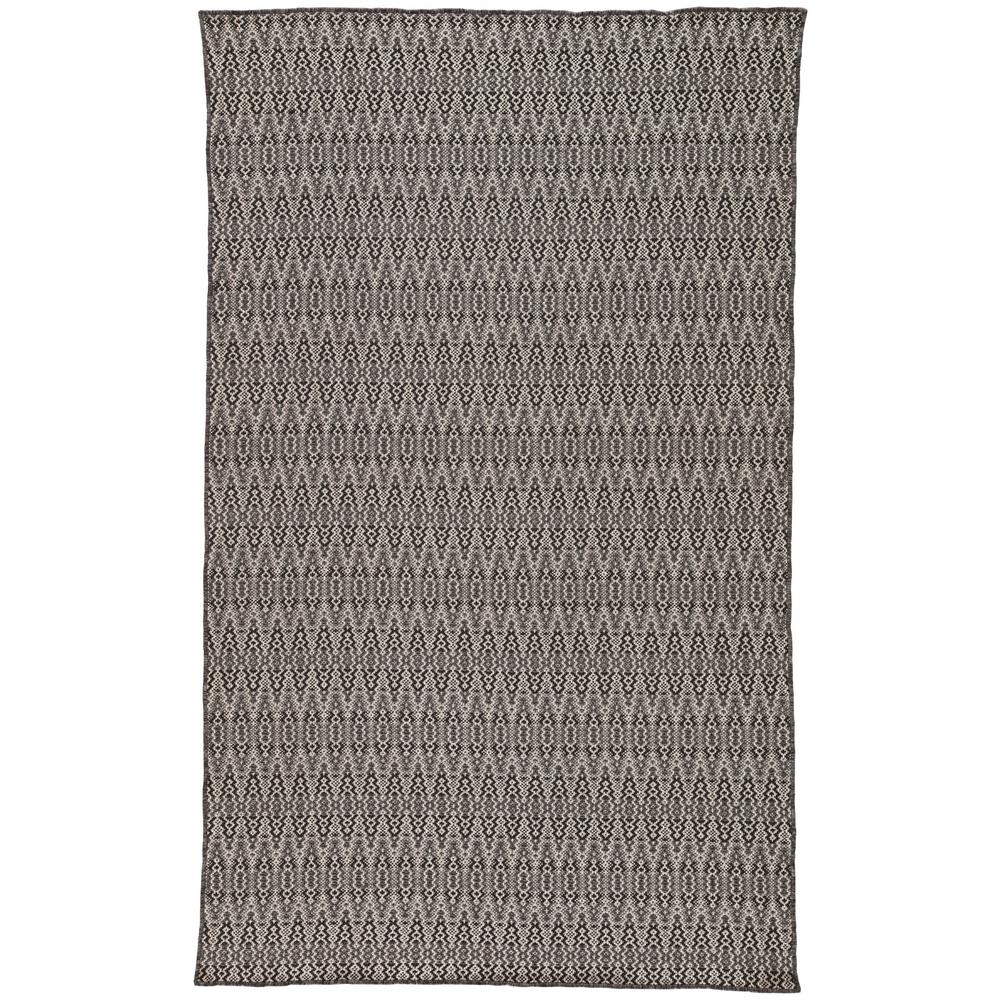 Jaipur Rugs Charcoal Gray 9 ft. x 12 ft. Geometric Indoor/Outdoor Area ...