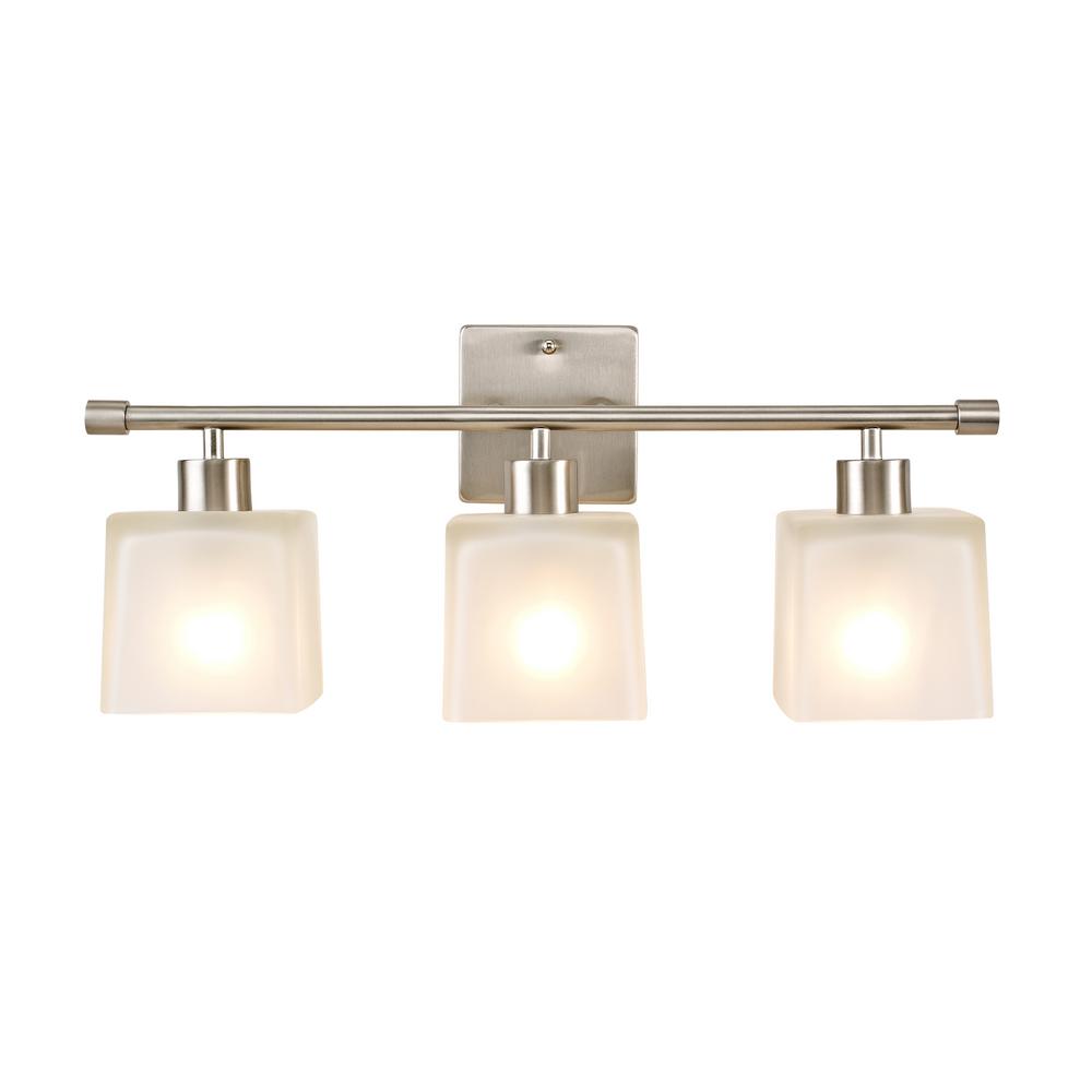 Addington Park Marone Brushed Nickel Vanity Light All In One Bath Set 5 Piece 60001 The Home Depot - Home Depot Vanity Light Set Addington Park Marone Brushed Nickel Vanity Light All In One Bath Set 5 Piece 60001 The Home Depot - Home Depot Vanity Light Set