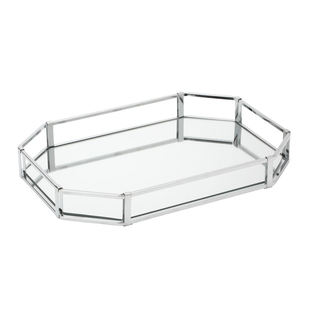 Home Details Octagon Design Mirror Vanity Tray 26421 Chr The Home Details Octagon Design Mirror Vanity Tray
