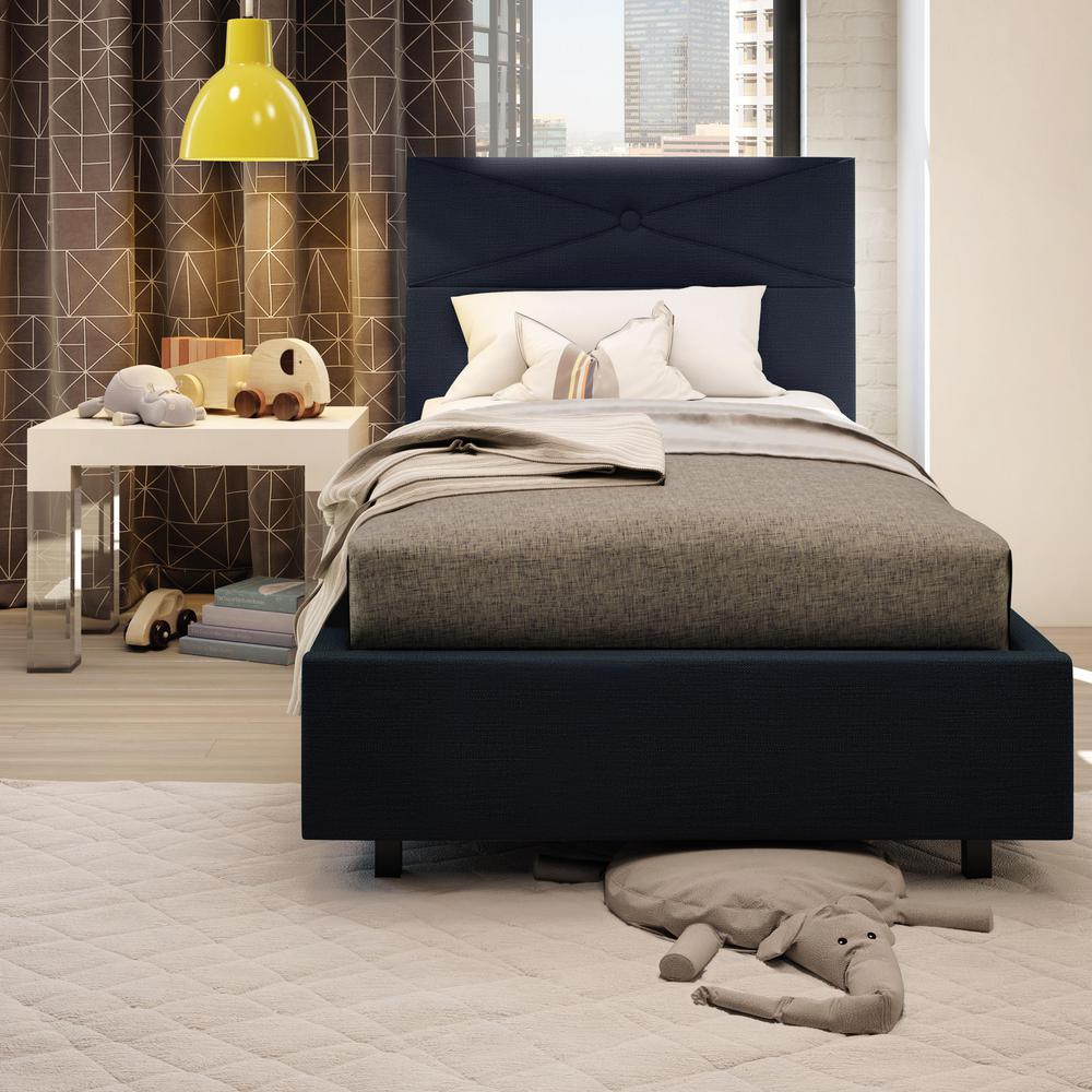 Brilliant Dark Navy Blue Upholstered Twin Size Kids Bed 14505 39 Hk Brilliant Dark Navy Blue Upholstered Twin Size Kids Bed 14505 39 Hk The Home Depot