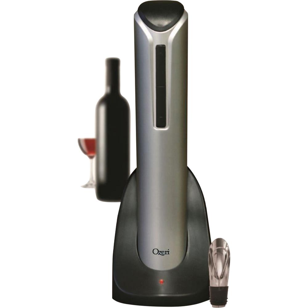 Ozeri Pro Electric Wine Bottle Opener With Wine Pourer Stopper