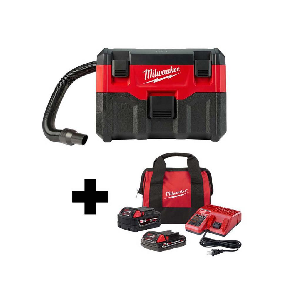 Milwaukee M18 18 Volt 2 Gal Lithium Ion Cordless Wetdry Vac 2750