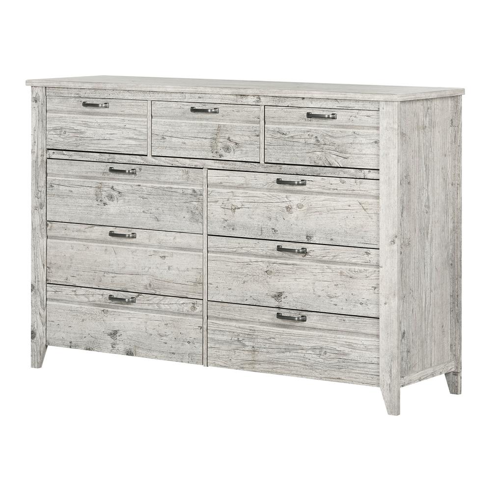 White 18 25 In Dressers Chests Bedroom Furniture The Home Lionel 9 Drawer Seaside Pine Dresser