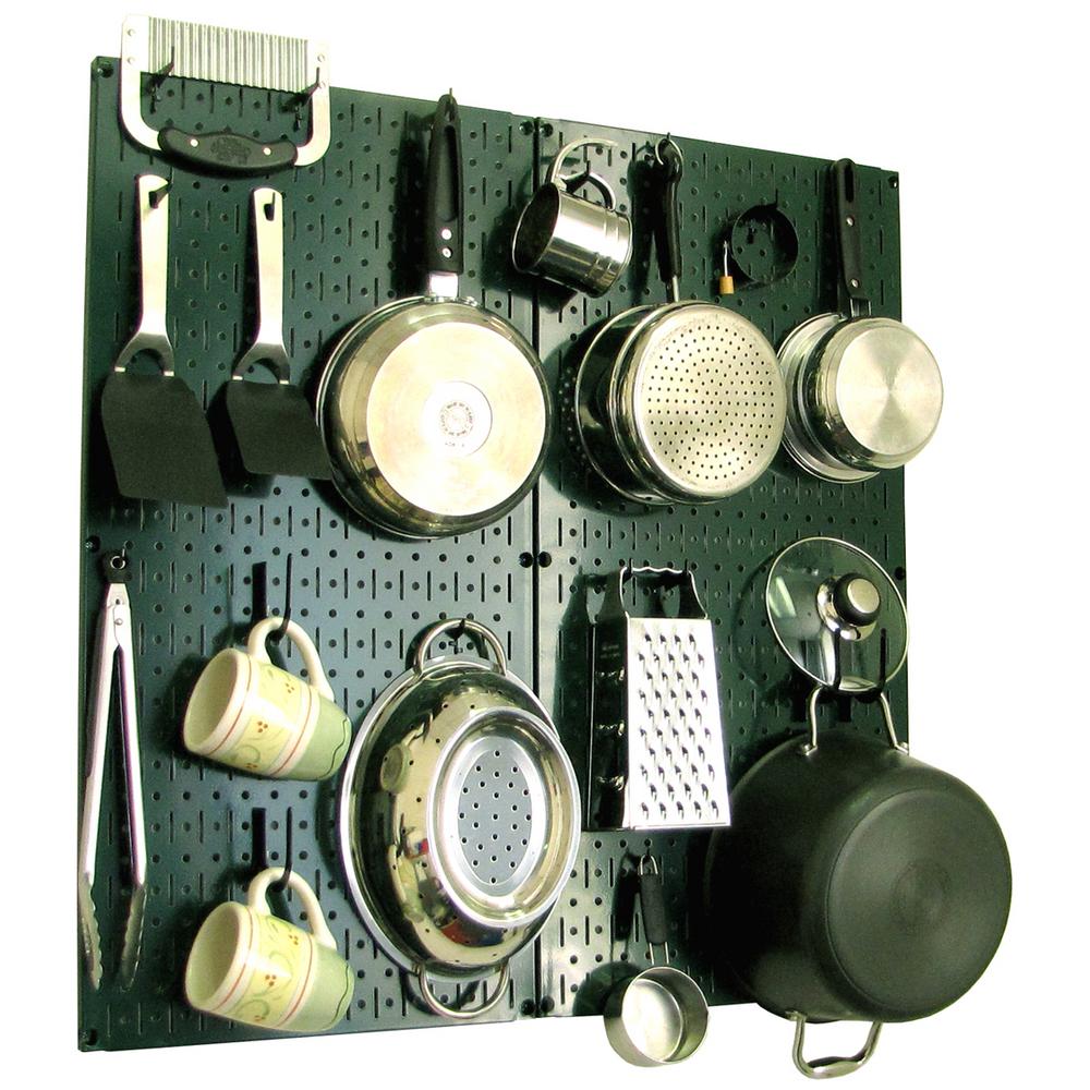 Wall Control Kitchen Pegboard 32 In X 32 In Metal Peg Board