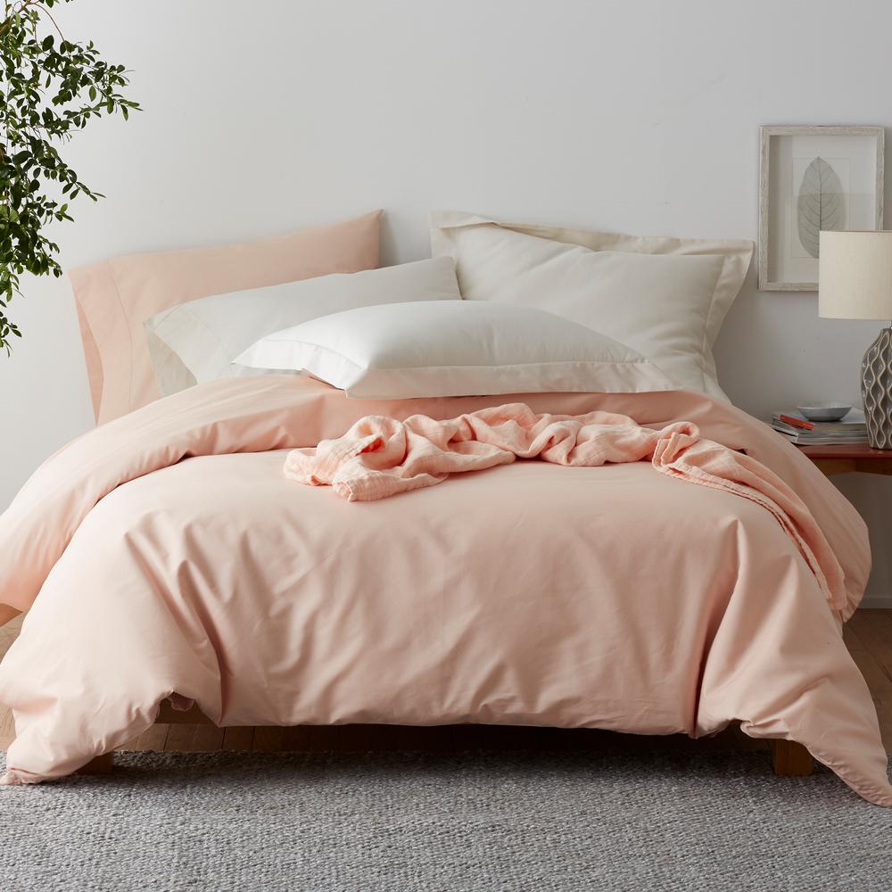 The Company Store Company Cotton Peach Blossom Solid Percale King