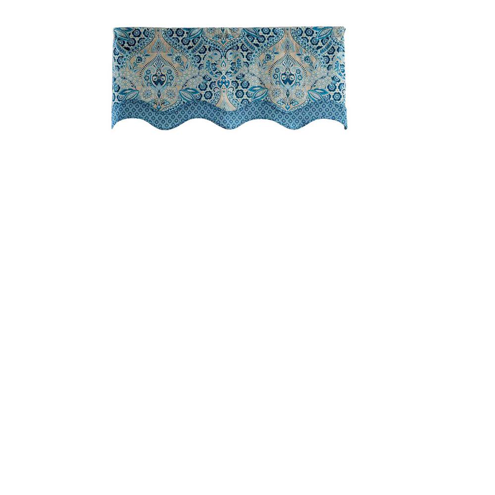 WAVERLY Valances for Windows Tea Stain Living Room and Kitchens Norfolk 60 x 16 Short Curtain Valance Small Window Curtains Bathroom