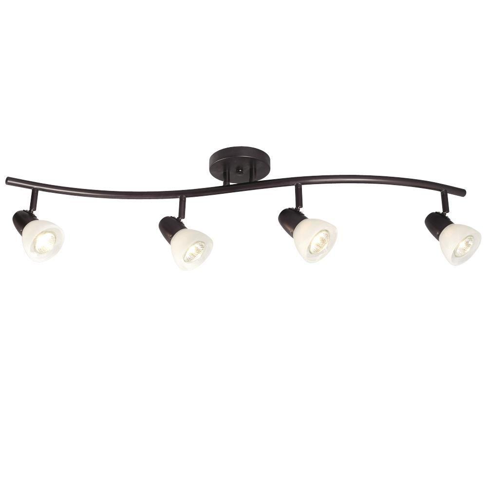 Filament Design N 4 Light Old Bronze Track Lighting Wave Bar Old Bronze Track Lighting Wave Bar