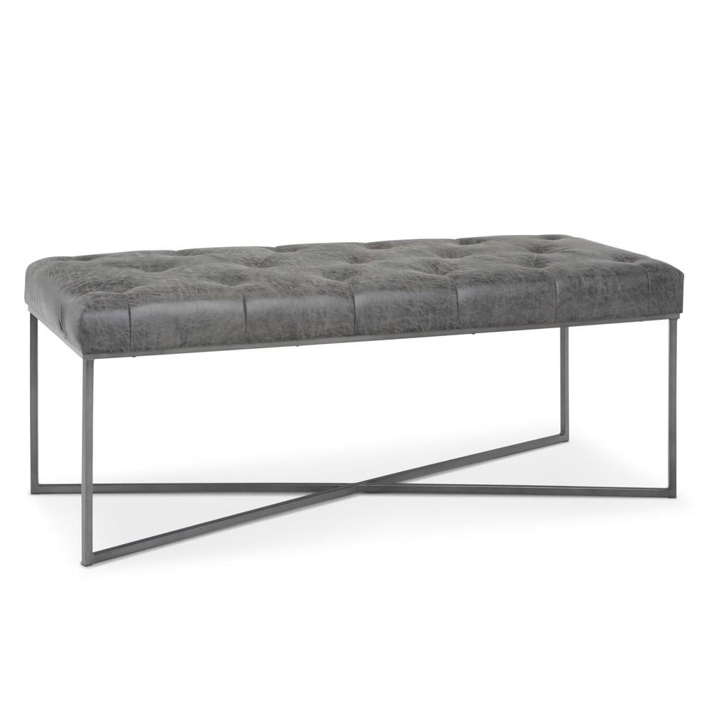 Faux Leather Bedroom Benches Bedroom Furniture The Home Depot