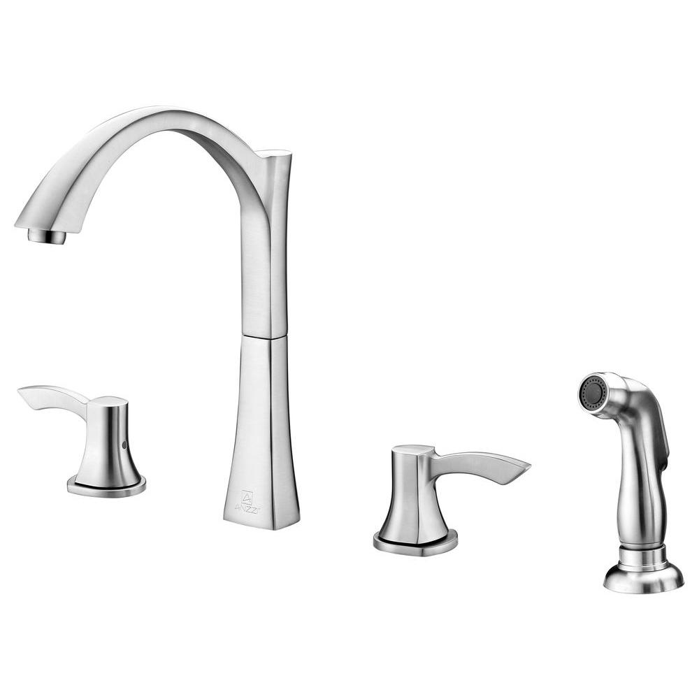 Flow Motion Activated Single Handle Pull Down Sprayer Kitchen Faucet In Brushed Nickel 3 Pack Ub7000bn 3 The Home Depot