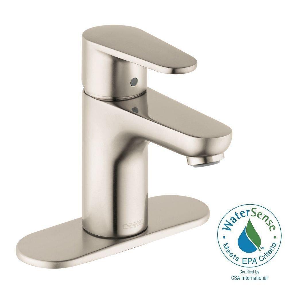 Hansgrohe Talis E2 Single Hole 1 Handle Bathroom Faucet In Brushed Hansgrohe Talis E2 Single Hole 1 Handle