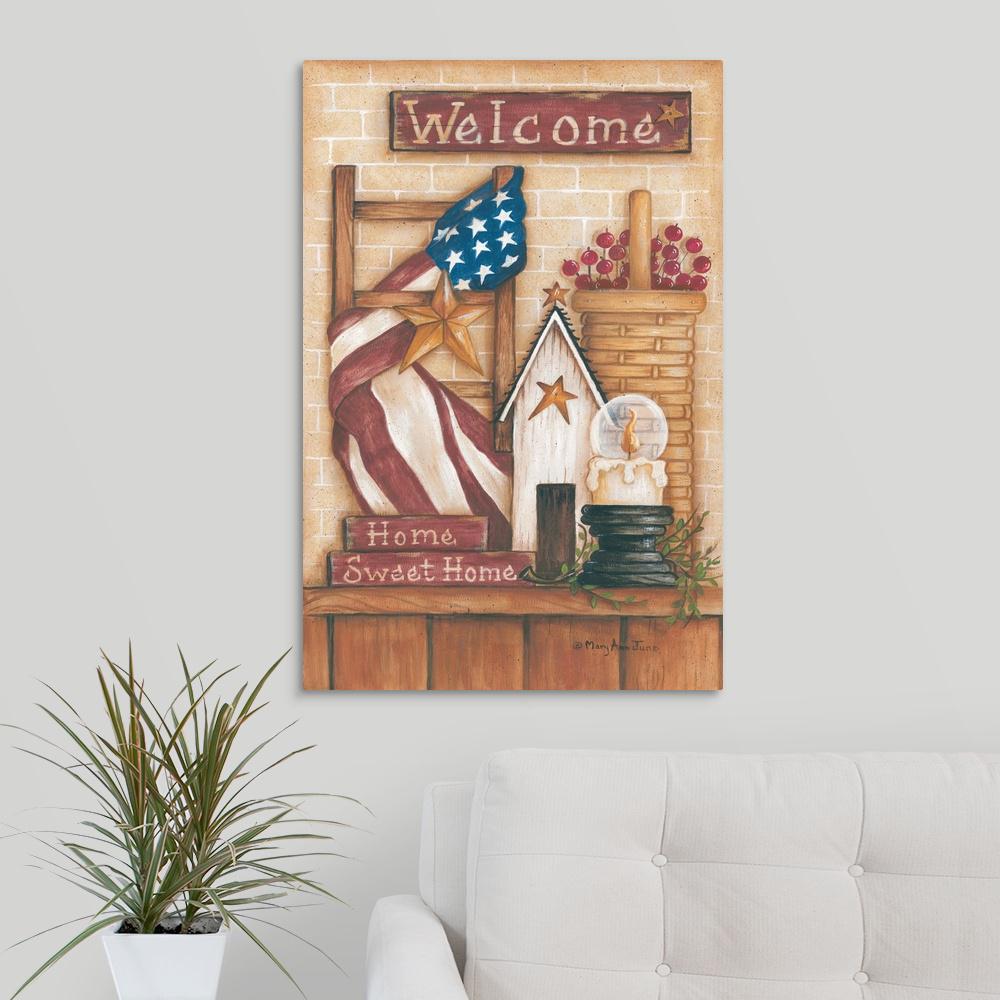 GreatBigCanvas Home" by Mary Ann June Canvas Wall Art2350295_24_20x30 The Home Depot