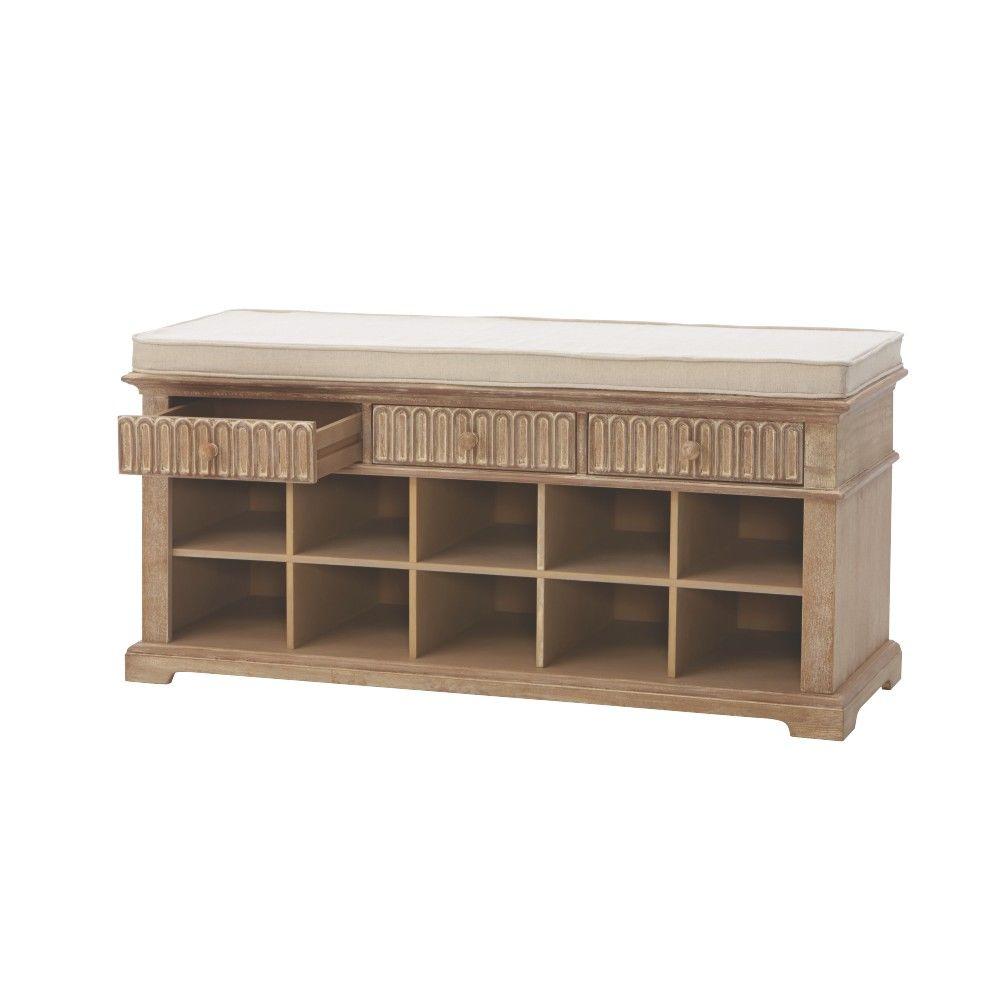  Home  Decorators  Collection  Washed Oak  Bench 9200100930 