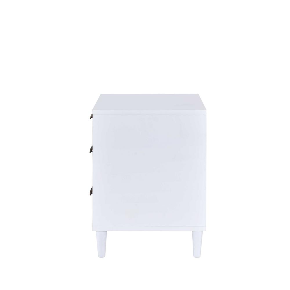 Acme Furniture Lurel White Nightstand 97551 The Home Depot