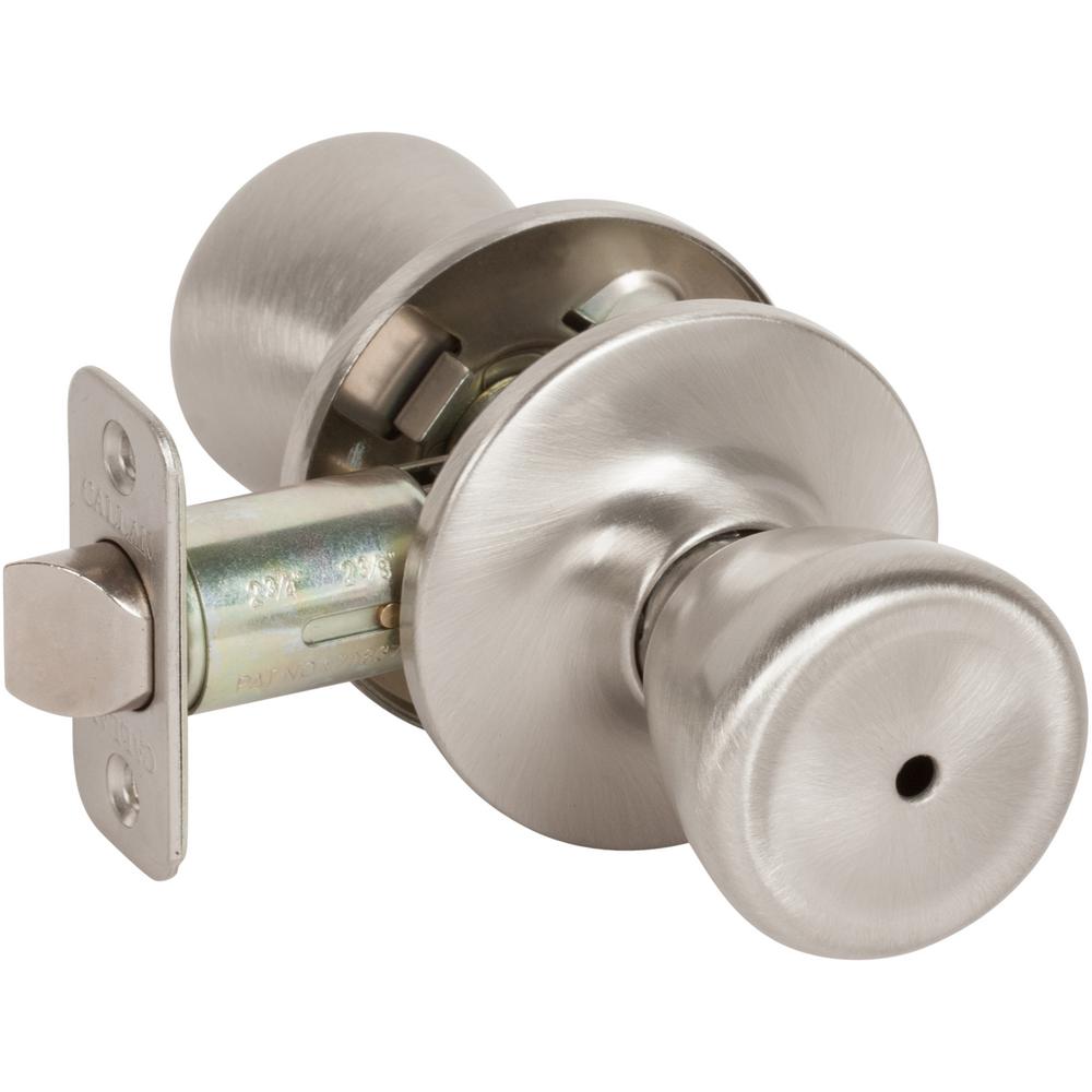 Callan Brayden Classic Style Satin Nickel Tulip Shaped Bed Bath Door Knob