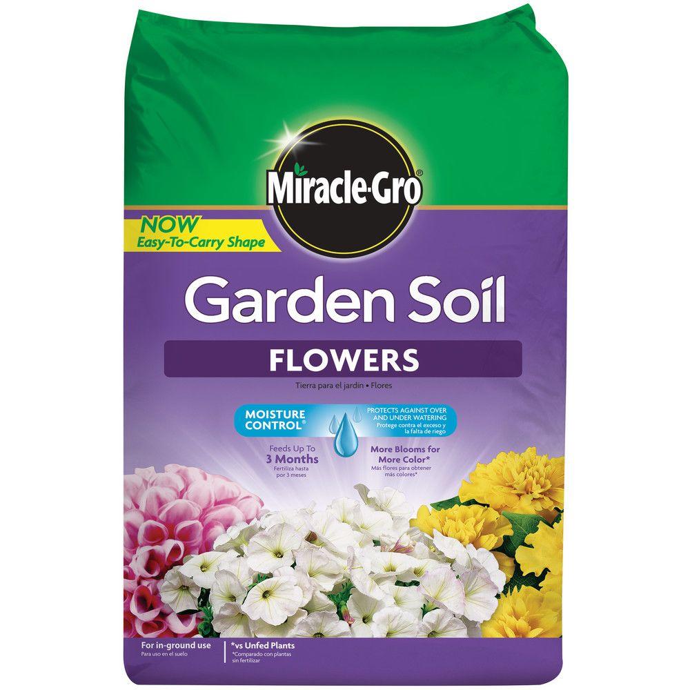 Miracle Gro Moisture Control 1 5 Cu Ft Garden Soil For Flowers The Home Depot