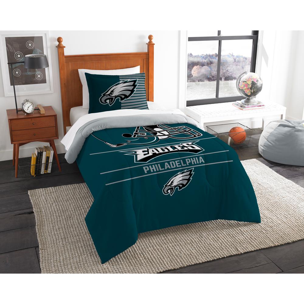 Eagles 2 Piece Draft Multi Twin Comforter Set 1nfl862000011ret The Undefined Eagles 2 Piece Draft Multi Twin Comforter Set