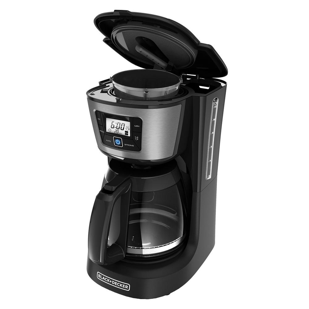 thumbnail interactive-video image 1 of BLACK+DECKER CM0700BZ 5-Cup 4-in-1 Coffee Maker - Compact, With Sneak-a-Cup, Permanent Filter, Black 1 of 12