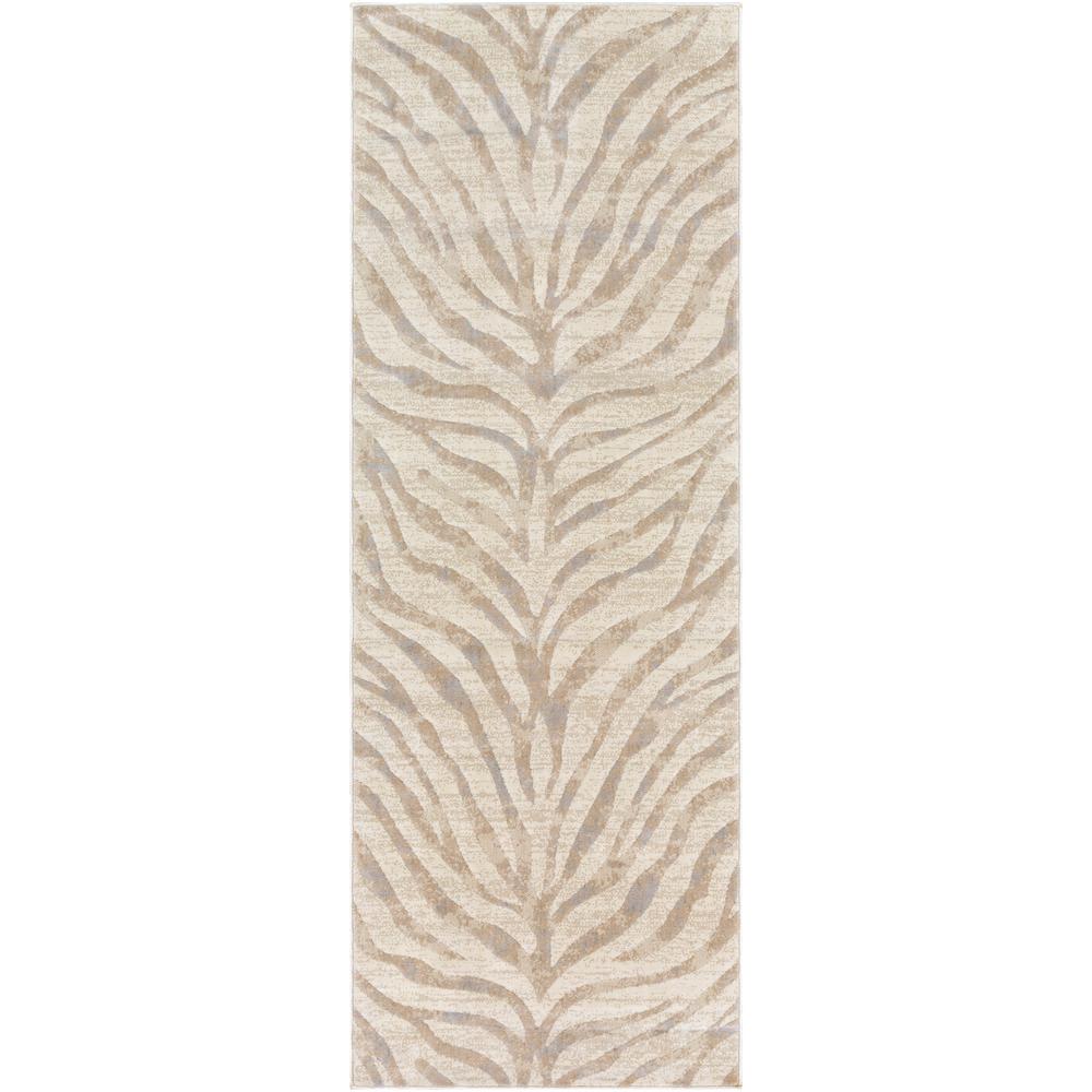 Artistic Weavers Astvin Khaki 2 Ft 7 In X 3 Animal Print Runner Rug