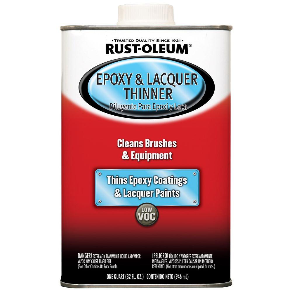 RustOleum Automotive 1qt. Low VOC Epoxy and Lacquer Thinner (4Pack)261196 The Home Depot