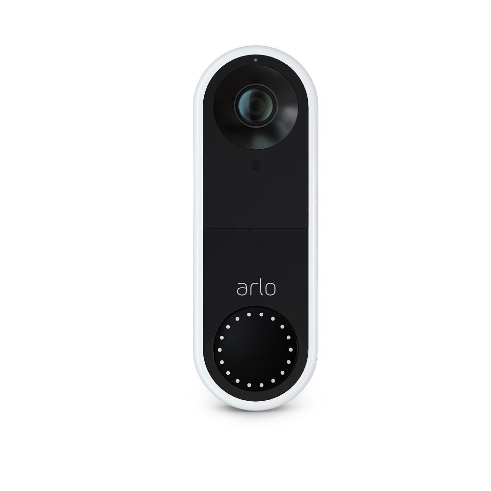 Arlo Wired Smart Wi Fi Video Door Bell In Black Avd1001 100nas
