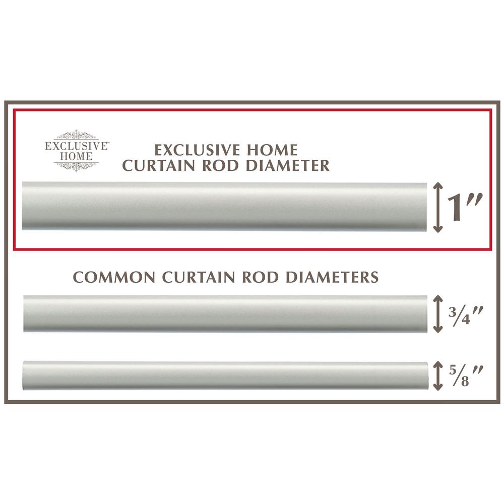 Yootop 3 Pcs Adjustable Curtain Rod Brackets Silver Drapery Rod Holder for 1 Diameter Rod