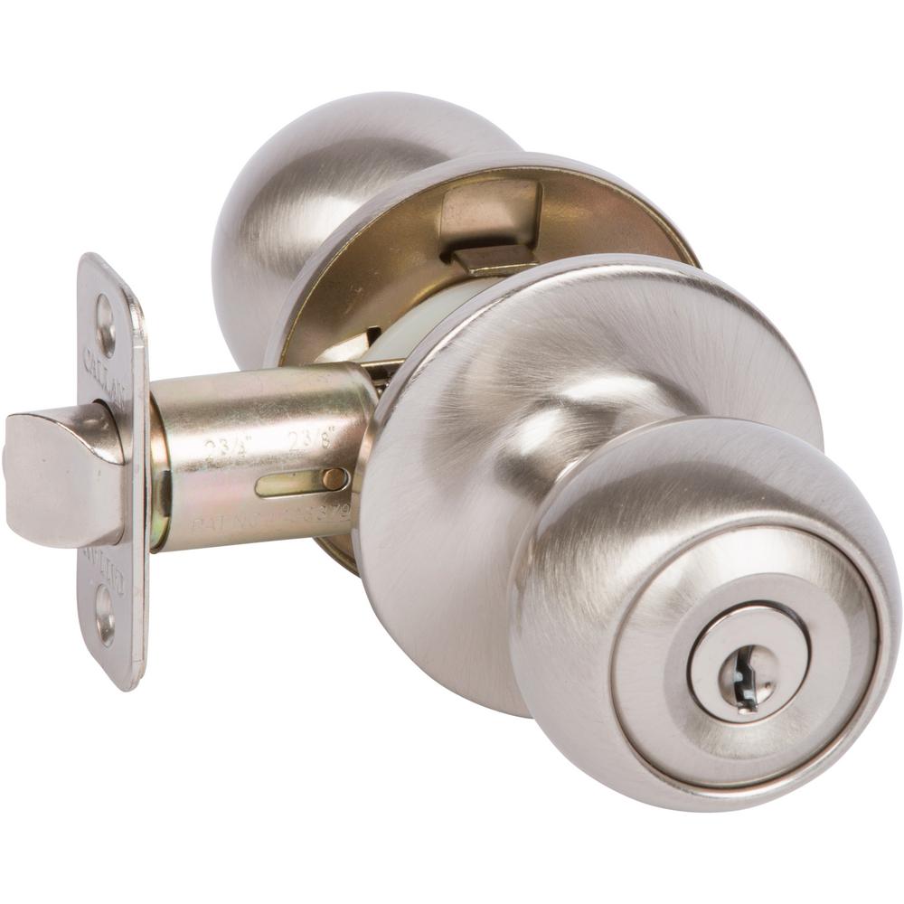 Callan Fairfield Classic Style Satin Nickel Round Shape Entry Door Knob