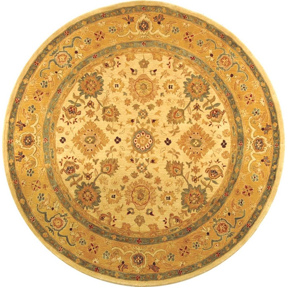 Safavieh Anatolia Ivory/Gold 6 ft. x 6 ft. Round Area RugAN546B6R