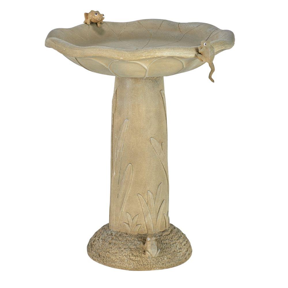 Bird Baths Wildlife Supplies The Home Depot Acadia Traditional Birdbath