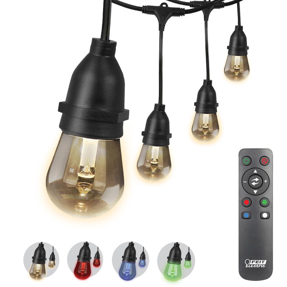 Feit Electric 30 ft. 15-Socket Color Changing String Light Set with... by Feit Electric