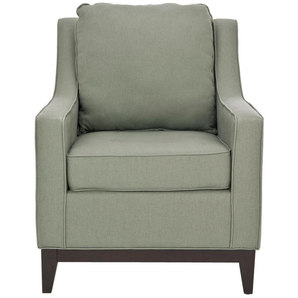 Safavieh Colton Sea Mist Linen Club Arm ChairMCR4570A The Home Depot