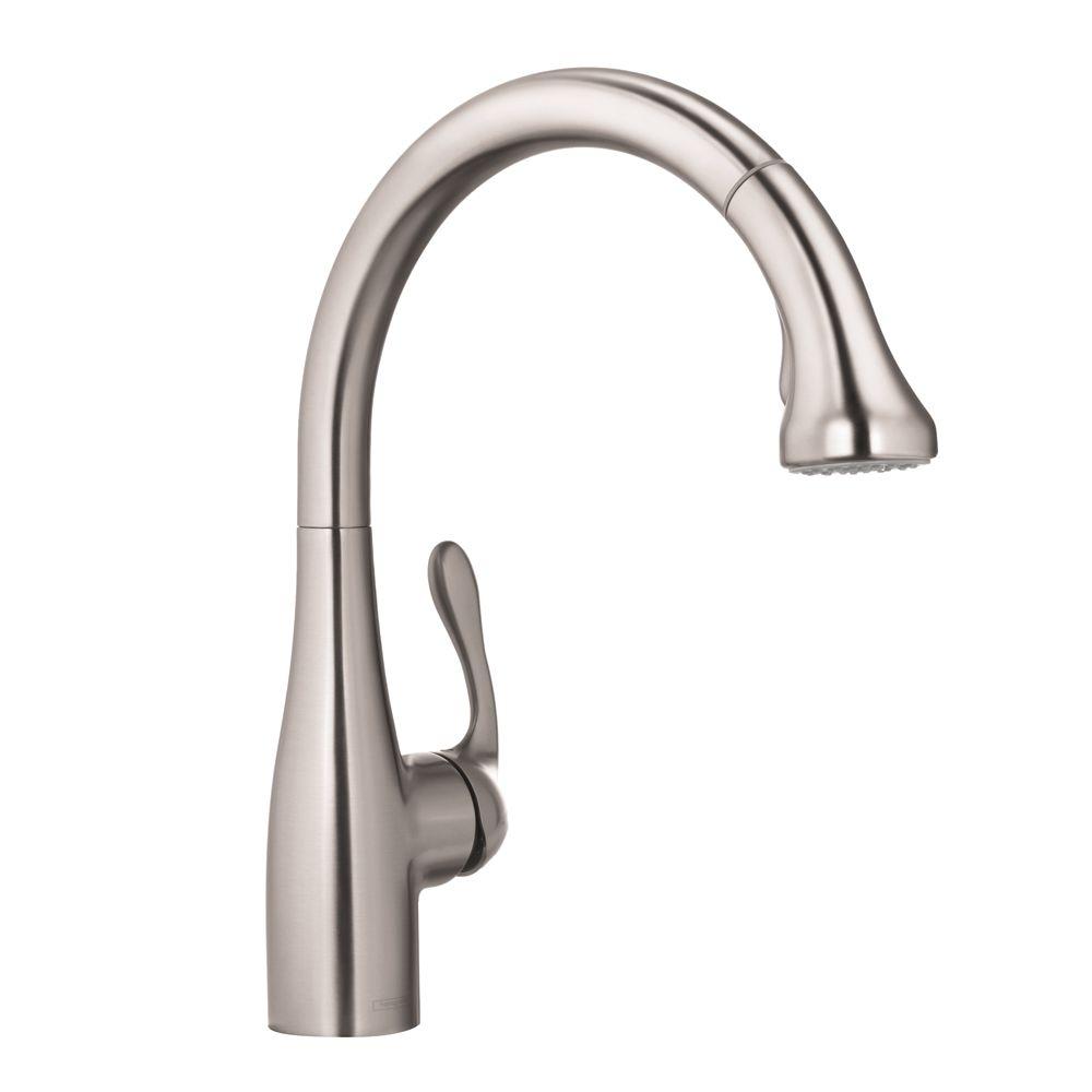 Hansgrohe Allegro E Single-Handle Pull-Out Sprayer Kitchen ...