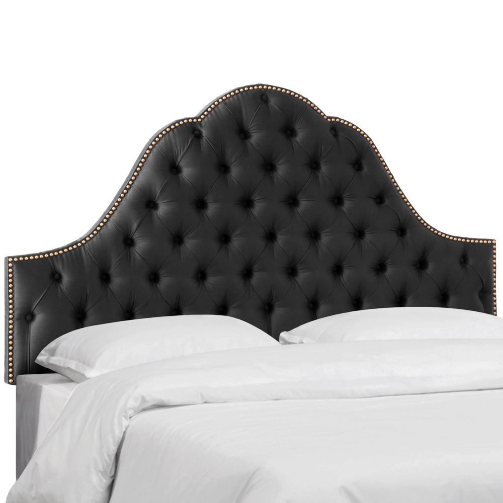 Glam Black California King Beds Bedroom Furniture