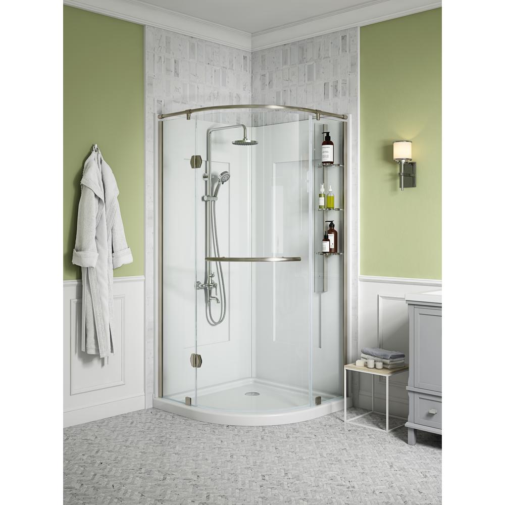 Nickel Door Direct To Stud Shower Stalls Kits Showers