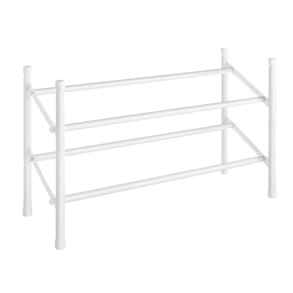 Stackable Shoe Racks Shoe Storage The Home Depot