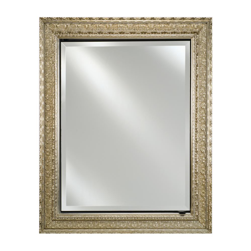 Afina Signature Single Door 24 In X 30 Regal Silver Framed X 30 In Regal Silver Framed