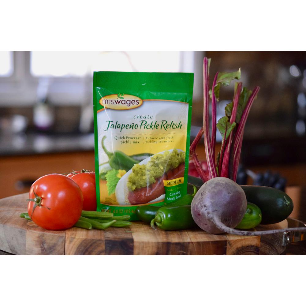 Mrs. Wages Medium Jalapeno Pickle Relish Canning Mix (12-Pack) by Mrs. Wages