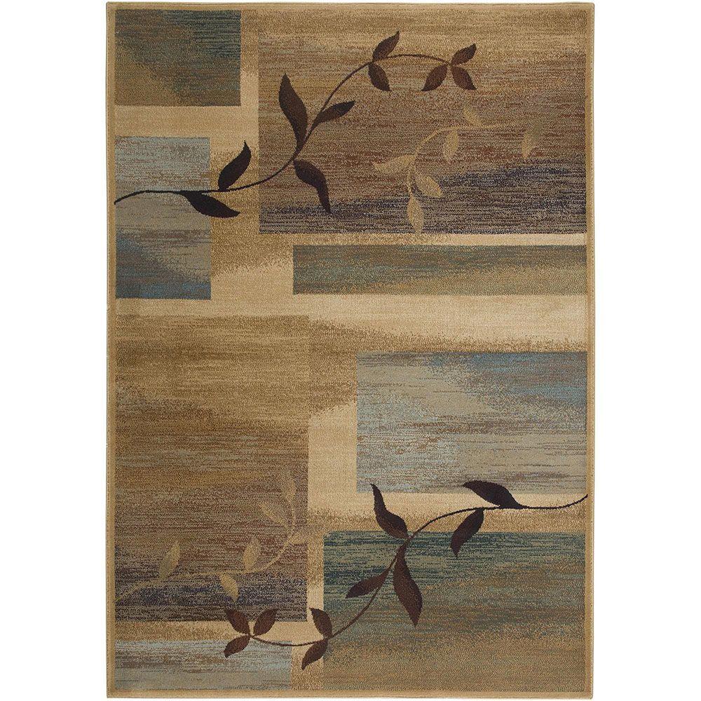 Rizzy Home Bellevue Collection Beige 5 ft. 3 in. x 7 ft. 7 in. Area Rug